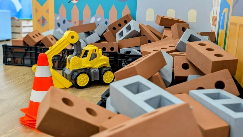 le jeu du chantier de la salle de jeux éducatifs de Pomélou Bourgoin-Jallieu 